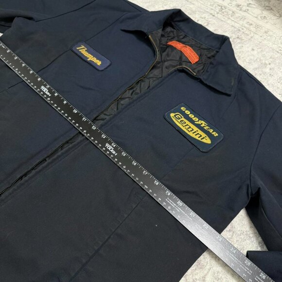 Vintage Goodyear Mechanics Jacket Red Kap Made In USA Work Jacket Full Zip - Picture 5 of 7